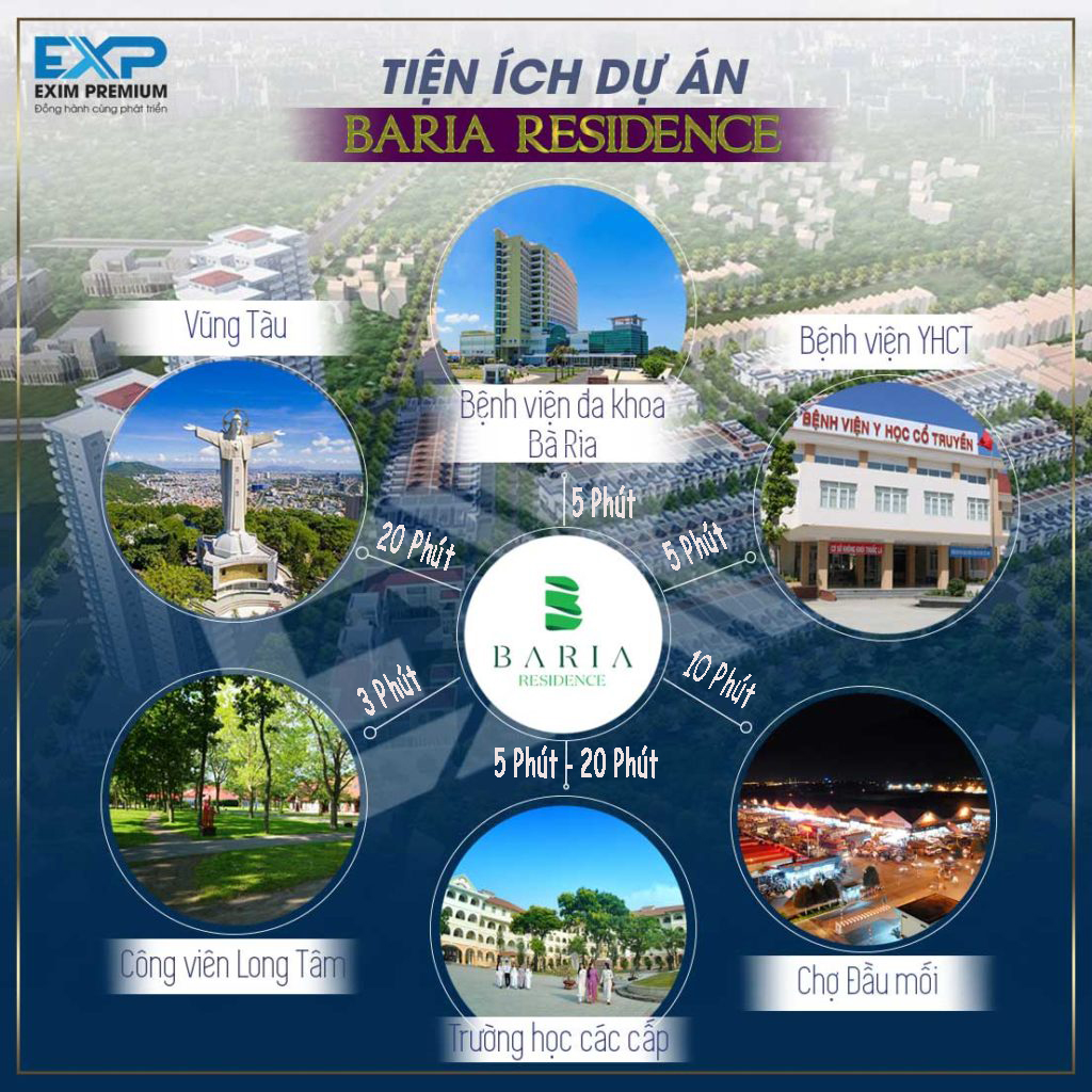 Tiện ích ngoại khu Bà Rịa Residence